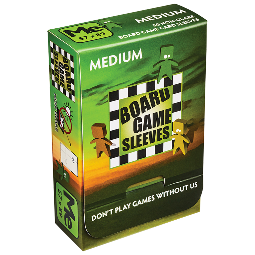 50 Board Game Sleeves : Antireflet Medi. 57x89(10)