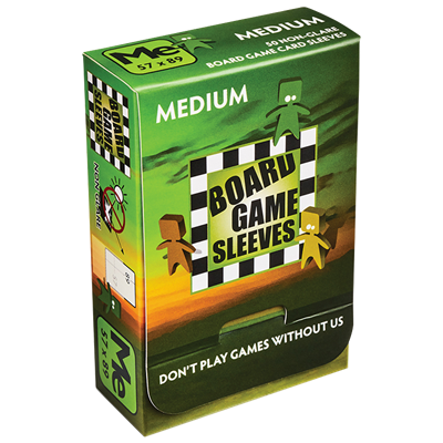 50 Board Game Sleeves : Antireflet Medi. 57x89(10)