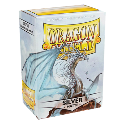 100 Dragon Shield Matte : Silver (10)