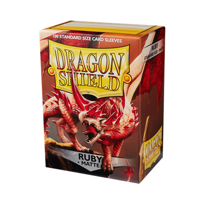 100 Dragon Shield Matte : Ruby (10)