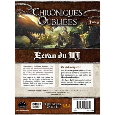 Chroniques Oubliées : Ecran du MJ